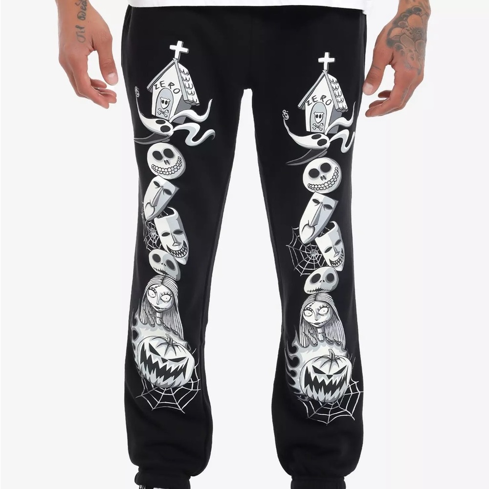 Unisex Nightmare‎ Before Christmas Characters Jogger Sweatpants Hot Topic